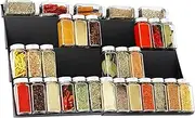 Spice Drawer Organiser, Spice Rack Organiser, Spice Rack Drawer, Spice Storage (Black)