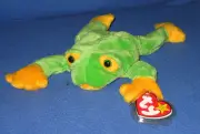 TY SMOOCHY the FROG BEANIE BABY - MINT with MINT TAGS