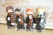 NEW Pottery Barn Harry Potter Set 4 Plush Ornaments Harry Ron Hermione Draco NWT
