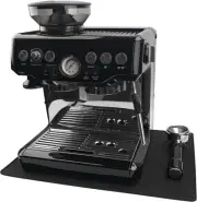 Silicone Mat Under Coffee Machine With Lip Automatic Machines black