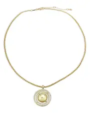Aqua Celestial Orbital Pendant Necklace, 16 - Exclusive