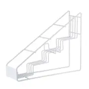 Ladder Design Syrup Rack Heavy Duty Minimalist Black Metal Coffee Organizer