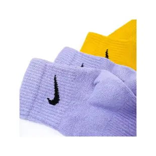【NIKE 耐吉】襪子 Everday Plus Lightweight 短襪 短筒襪 紫 黃 棕(SX6893-927)