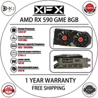 在飛比找蝦皮購物優惠-Xfx Radeon RX 590GME 8GB 顯卡 23