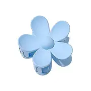 Women Flower Hair Claw Clips Not Easy To Break Frosted Solid Color Ladies Hairpin Shark Clip Hair Accessories blue
