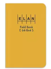 Elan Publishing Company E64-8x4S Sewn Field Surveying Book 4 ⅞ x 7 ¼ Yellow S...