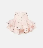 [Zimmermann] Zimmermann Crush Flip ruffled linen and silk miniskirt AU 14 pink