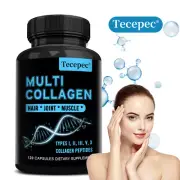 Multi-Collagen Hydrolyzed Capsules - Skin, Nail, Joint and Ligament Support