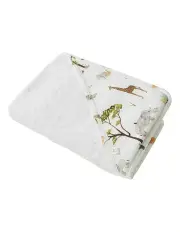 [Snuggle Hunny] Safari Organic Hooded Towel in White