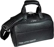 LEZAX LMBB-7563 Chiba Lotte Marines Boston Bag, Black