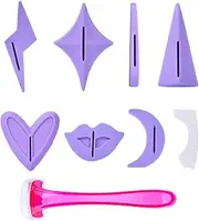 EIH1 Women's Bikini Trimmer Razor Bikini Shaving Stencil Pubic Hair Razor Special Private Shaping Tools Trimmer Women's Razor, multicoloured, A