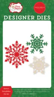Carta Bella Paper DEAR SANTA Santa's Snowflakes Die Set (CBDE125041)