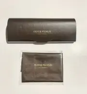 Oliver Peoples Glasses Case New With Cleaning Cloth Ex-displayed 15.5x5x3 cm