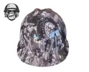 Custom Hydrographic Safety Hard Hat Mining Industrial MSA SKIMPY GREY CAP