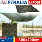 3mx2.9m Camo Waterproof Rain Fly Tent Tarp Camping Sun Shelter Canopy Hammock AU