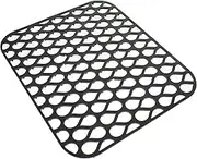COHEALI Non Slip Silicone Sink Pad Protector Mat for Kitchen Durable Hollow Design Multi Functional Drying Mat Fit for Glassware Sinks