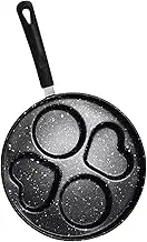 Multi Function Non Stick Breakfast Frying Pan Convenient Egg and Pancake Cooking Tool with Four Grooves for Easy Daily Use and Quick Cleanup