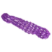 Lengthen Basketball Mesh Net Bag Carry Bag Ball Carrier, Purple