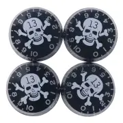 4Pcs Skull Head Electric Guitar Bass Knobs Speed Volume Tone Control Knobs