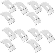TOGEVAL 12pcs Adjustable Blind Brackets for Vertical Blinds Wall Mounted Curtain Rod Holders Accessories for Outdoor Window Shades Easy DIY Installation for Home Decor