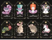 Alice Wonderland Tags Collage Sheet Supplies Scrapbooks Junk Journal Card Making