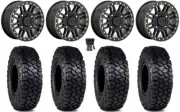 KMC Cage Beadlock 15" Wheels Black 30" Intersect Tires RZR XP 1000 / PRO XP