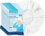 Scrubzz Shampoo Caps No Rinse for Elderly and Bedridden Patients, Rinse Free Shampoo Caps for Post Surgery and Hospital Stays, Waterless Hair Washing Shower Caps - 12 Pack