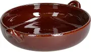 Indigo Kiln Banko Ware Au Gratin Dish, for 1-2 People, Small, Approx. 7.5 x 6.3 inches (19 x 16 cm), Heat Resistant, Ceramic, Oven Safe, Esta, Brown, Microwave, Dishwasher Safe, Made in Japan
