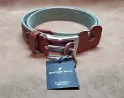 OfficinArtigiana Made in Italy Size 32 Belt Sty: 115/35 Leather&Canvas New w/Tag