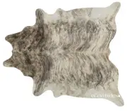Light Brindle Brazilian Cowhide Rug: XL