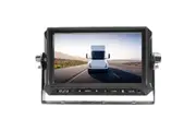 Elinz 7" AHD Monitor Wired 4PIN 3 Channel HD Video Inputs Single View 12V 24V 1024*600 Dashboard Mount