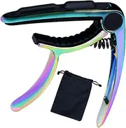 Guitar Capo Electric, Capo Clip, 4.72x3.94x0.79 inches Precision Engineered Lightweight, Quick Change Spring Clamp for Acoustic & Electric Guitars, Performance, Concerts, Practice