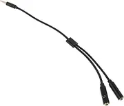 Abaodam Headphone Splitter Adapter Mic Cable Dual Device Connection for Compatibility Easy Plug and Play Design Fashionable and Versatile Audio Splitter