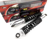 YAMAHA DT250 320mm JBS BLACK/CHROME REAR SHOCK ABSORBERS EYE TO EYE