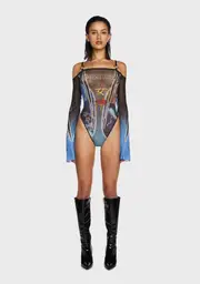 [Namilia] Obsession Off Shoulder Mesh Bodysuit