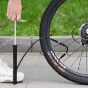 WEST BIKING Schrader Presta Valve Bicycle Hand Pump Tire Inflator 140PSI Black