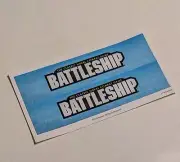 2016 Battleship Game Replacement NEW Label Sticker Sheet for Cases