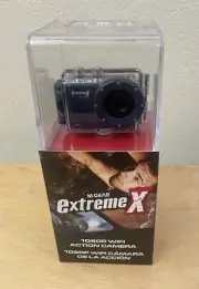 MiGear Extreme X 1080p Action Camera Bundle with Waterproof Case Blue Brand New