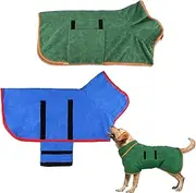 2Pcs Dog Towel,Dog Bathrobe with Quick Drying Dog Bath Towel,Warm Keeping Dogs Robes for After Bath Dogs