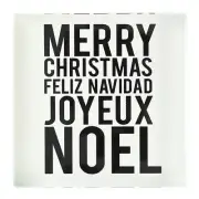 Acrylic 4" Square Lucite Block Merry Christmas, Small Holiday Decor Designs Pack