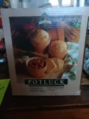 Clay Bakers Pot Luck 4 Piece Baking And Serving Set Recipe Book included
