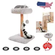 Modern Cat Tree with Fluffy Hammock Bed & Sisal Scratching Post for All Cats