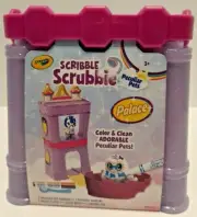 Crayola Scribble Scrubbie Peculiar Pets, Palace Playset with Unicorn Multi