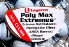 POLY MAX EXTREMES Illegal golf product used on ALL Titleist TSR 2,3 & 4 drivers