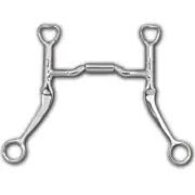 MYLER FLAT SHANK SWEET IRON MULLEN BARREL LOW PORT BIT MB 06 89-11065