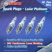 4 x Bosch Laser Platinum Spark Plugs for Daihatsu F20 Rocky 1.6 2.0L 4Cyl 77-89 (for: Daihatsu)