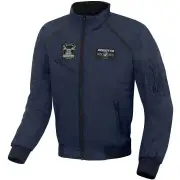 Boston Dark Blue Textile Motorcycle Jacket