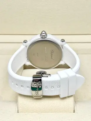 重序名錶 CHOPARD 蕭邦 HAPPY SPORT 3顆快樂鑽 白陶瓷 限量3000只 石英女用鑽錶 台灣公司貨