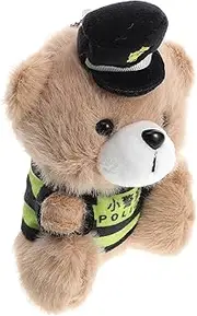 Abaodam Mini Bear Keychain Plush Material Bag Decoration Pendant School Bag Charm Doll Pendant for Keychain Toys