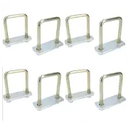 8 Pack M10 60mm x 90mm U-Bolt N-Bolt with Plates & Nuts HIGH TENSILE